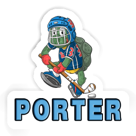 Hockey Player Sticker Porter Image