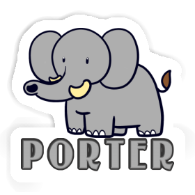 Porter Autocollant Éléphant Image
