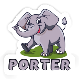 Autocollant Éléphant Porter Image