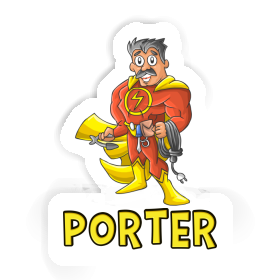 Sticker Electrician Porter Image