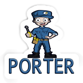 Sticker Elektriker Porter Image