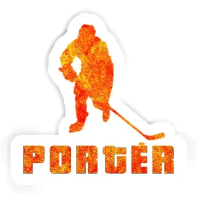 Porter Sticker Eishockeyspieler Image