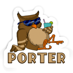Sticker Porter Cool Owl Image