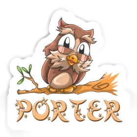 Autocollant Porter Hibou Image