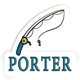 Sticker Angelrute Porter Image