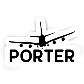 Porter Aufkleber Flugzeug Image