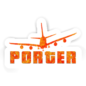 Sticker Flugzeug Porter Image