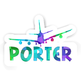 Porter Autocollant Avion Image