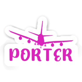 Autocollant Avion Porter Image