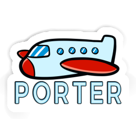 Porter Autocollant Aéroplane Image