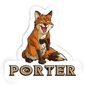 Sticker Fox Porter Image