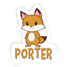 Sticker Fox Porter Image