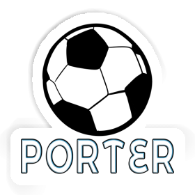 Autocollant Ballon de foot Porter Image