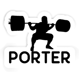 Sticker Porter Gewichtheber Image