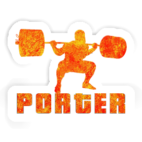 Porter Sticker Weightlifter Image