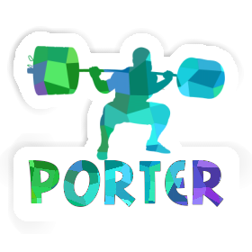 Porter Sticker Gewichtheber Image