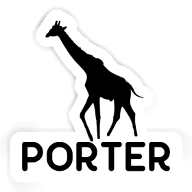 Sticker Giraffe Porter Image