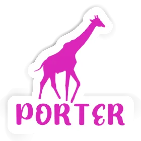 Giraffe Sticker Porter Image