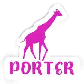 Sticker Porter Giraffe Image