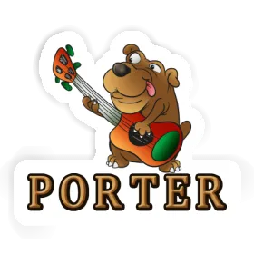 Gitarrist Sticker Porter Image