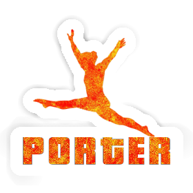 Sticker Porter Gymnast Image