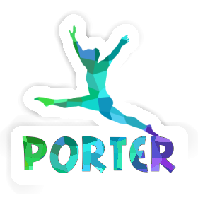 Porter Autocollant Gymnaste Image