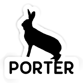 Porter Aufkleber Hase Image