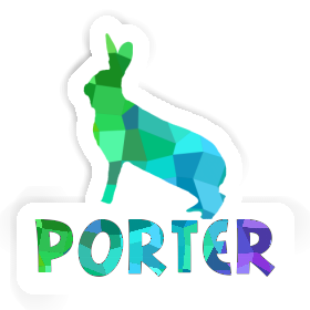 Sticker Kaninchen Porter Image