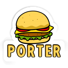 Autocollant Hamburger Porter Image