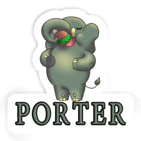 Aufkleber Elefant Porter Image