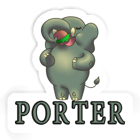 Sticker Porter Hamburger Image