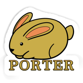 Porter Aufkleber Hase Image