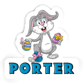 Porter Autocollant Lapin de Pâques Image