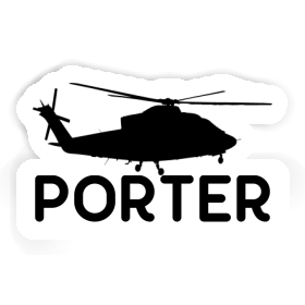 Porter Sticker Helicopter Image