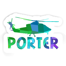Porter Autocollant Hélicoptère Image