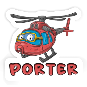 Sticker Porter Helicopter Image