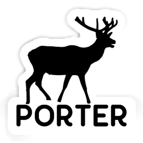 Sticker Deer Porter Image