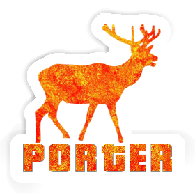 Porter Sticker Deer Image