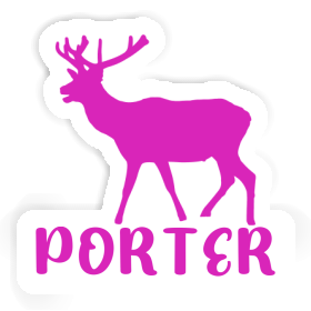 Porter Sticker Deer Image