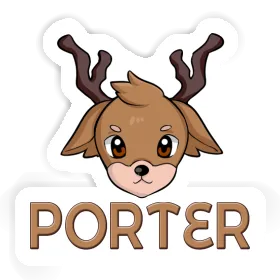 Deerhead Sticker Porter Image