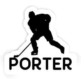 Porter Sticker Hockey Player Image