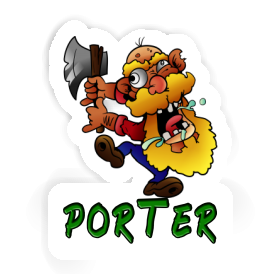 Porter Autocollant Forestier Image