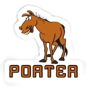 Pferd Sticker Porter Image