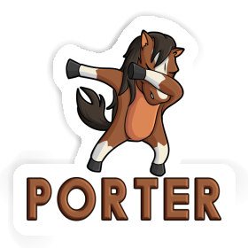 Sticker Pferd Porter Image