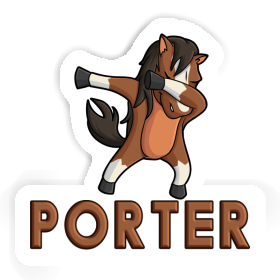 Cheval Autocollant Porter Image