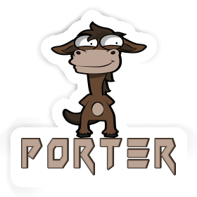 Sticker Porter Horse Image