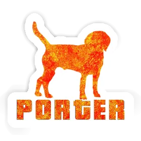 Hund Aufkleber Porter Image
