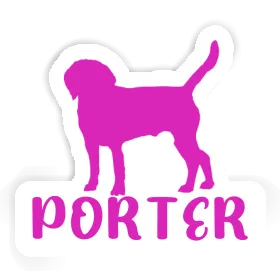 Chien Autocollant Porter Image