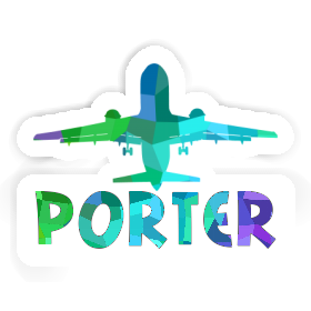 Porter Autocollant Jumbo-Jet Image