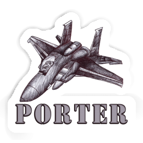 Sticker Porter Airplane Image